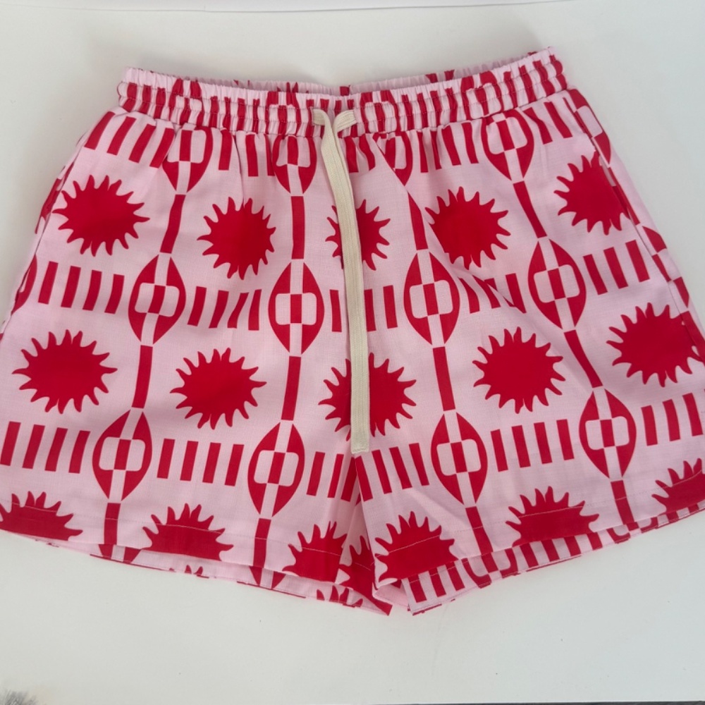Commense Tropical Print Drawstring Shorts Set - Picture 2 of 9
